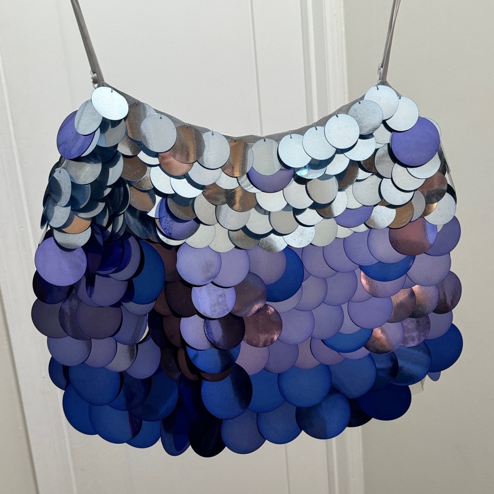Jonathan Simkhai Sequin Disc Crop Top